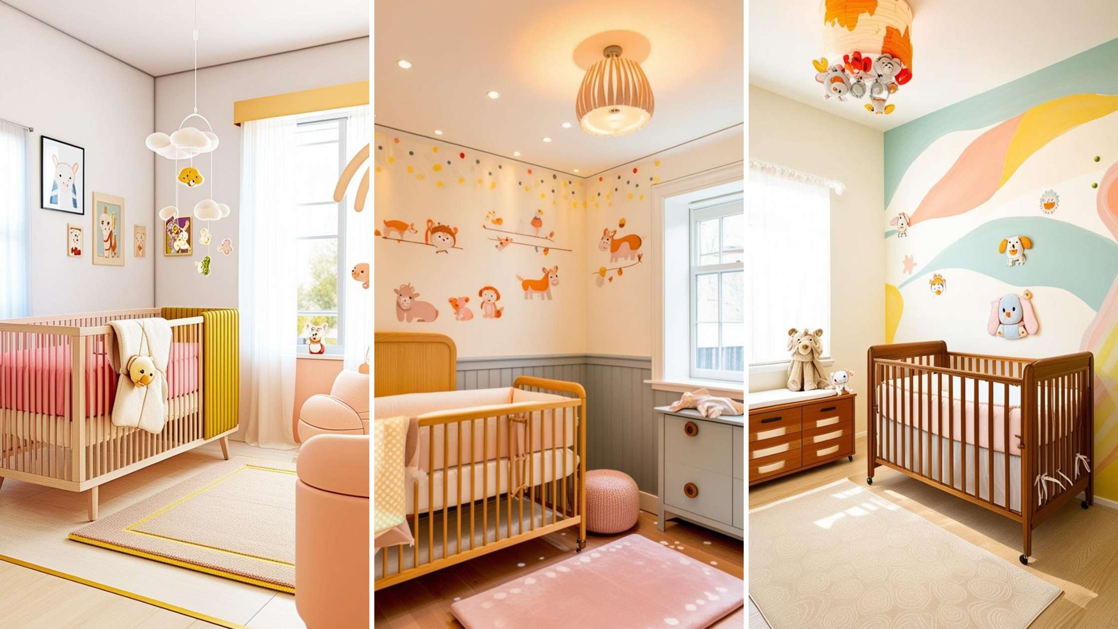 quarto de bebê em tons pastel