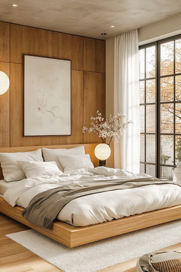 quarto estilo de decoração japandi (2)