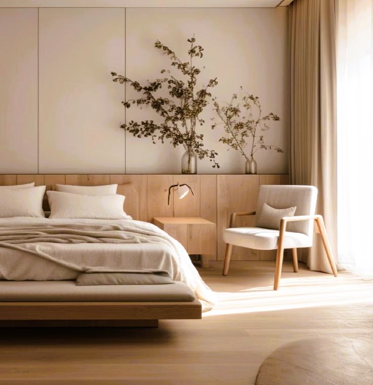 quarto estilo de decoração japandi (3)