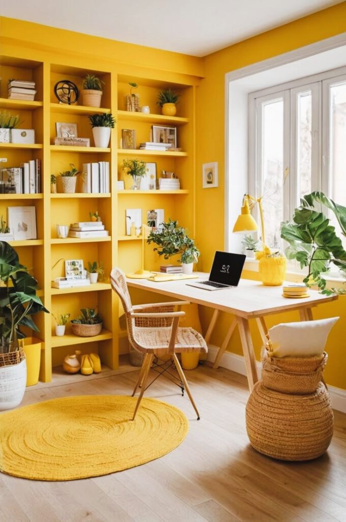 cores para home office – amarelo mostarda