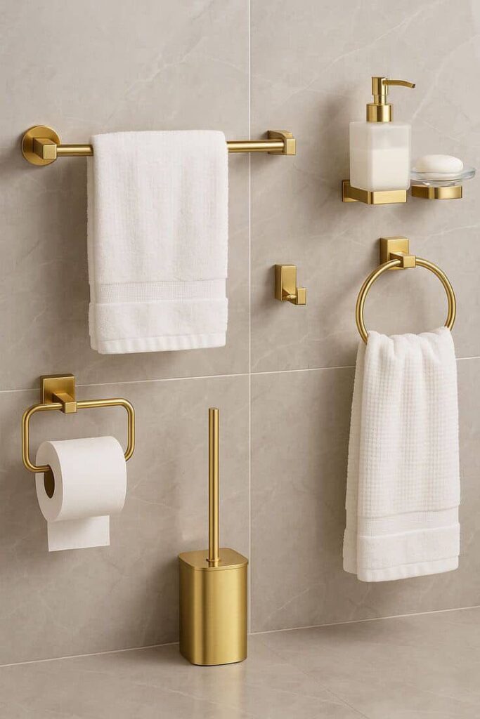 tendência de banheiro – champagne